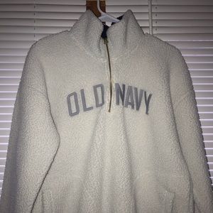 Old Navy Fuzzy Quarter Zip Jacket